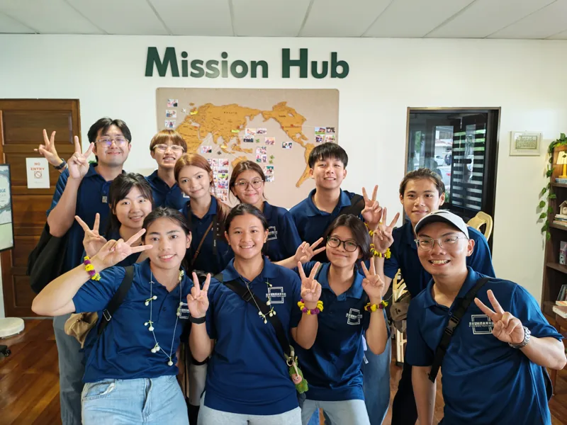 Young leaders at the Mission Hub in George Town